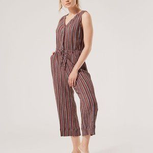 PACT Multicolored Sleeveless Cropped Jumpsuit